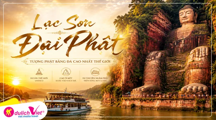 Lạc Sơn Đại Phật (bao gồm du thuyền) - tượng Phật bằng đá cao nhất thế giới