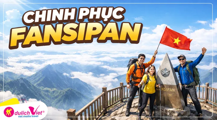 chinh phục Fansipan, ngọn núi cao nhất Việt Nam (3.143m) thuộc dãy núi Hoàng Liên Sơn