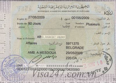 Dịch vụ làm visa đi du lịch Algeria