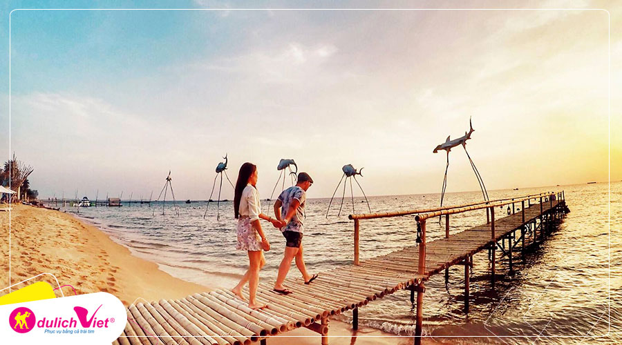 Tour Phú Quốc - Ngắm hoàng hôn Sunset Sanato khuyến mãi Vietnam Airlines từ Sài Gòn