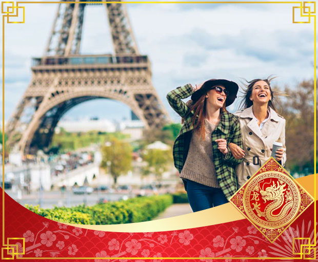 Du lịch Châu Âu Tết Âm lịch 2025 - Tour Pháp - Bỉ - Hà Lan - Đức - Thụy Sĩ từ Sài Gòn