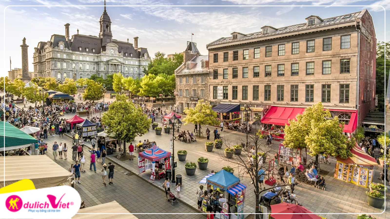 Tour du lịch Châu Mỹ tham quan và chụp ảnh tại Phố cổ Montreal