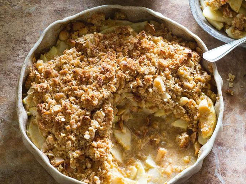 Apple Crumble - Món tráng miệng ngọt ngào, ấm áp.