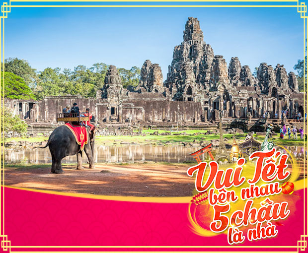 Du lịch Tết Âm lịch Campuchia - Siem Reap - Phnom Penh từ Sài Gòn 2025