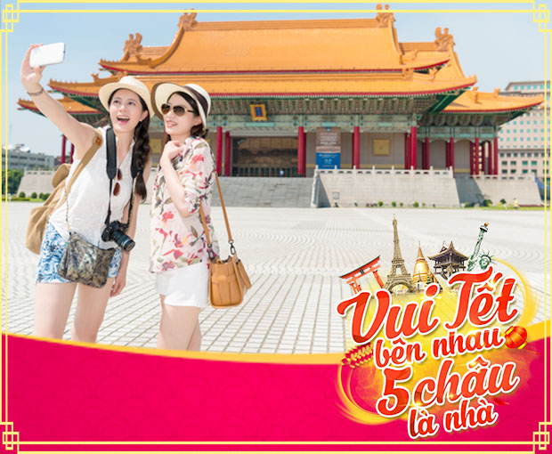 Du lịch Tết Nguyên Đán Đài Loan - Đài Bắc - Đài Trung từ Sài Gòn 2025