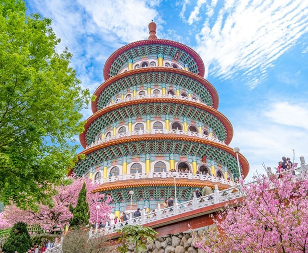 Du lịch Đài Loan mùa Hoa Anh Đào - Tour Đài Bắc - Đài Trung - Cao Hùng từ Hà Nội 2025