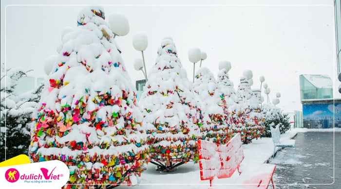 Du lịch mùa Đông Hàn Quốc - Seoul - Everland - Trượt Tuyết Elysian từ Sài Gòn 2025