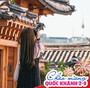 Du lịch Hàn Quốc - Busan - Seoul - Đảo Nami dịp Lễ 2/9 từ Sài Gòn 2025