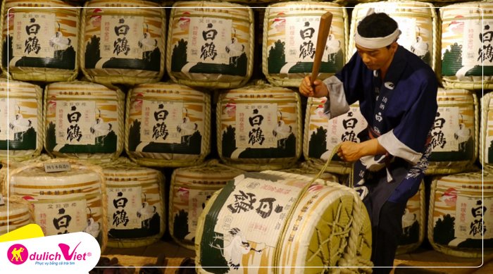 Bảo tàng rượu Sake Hakutsuru – một trong những vùng sản xuất rượu Sake nổi tiếng