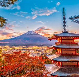 Du lịch Nhật Bản mùa Thu 2025 - Osaka - Kyoto - Yamanashi - Fuji - Tokyo bay Vietnam Airlines từ Sài Gòn