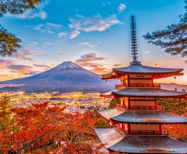 Du lịch Nhật Bản mùa Thu 2025 - Osaka - Kyoto - Yamanashi - Fuji - Tokyo bay Vietnam Airlines từ Sài Gòn