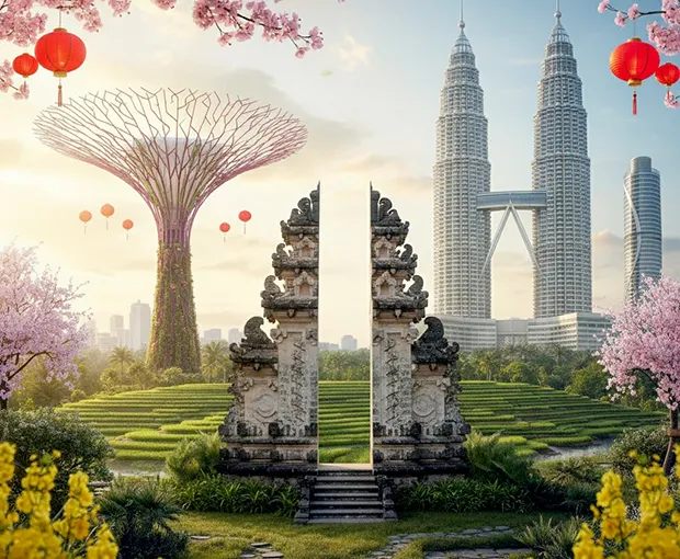 TOUR SINGAPORE - INDONESIA - MALAYSIA MÙA XUÂN 6N5Đ | Bay Vietjet Air