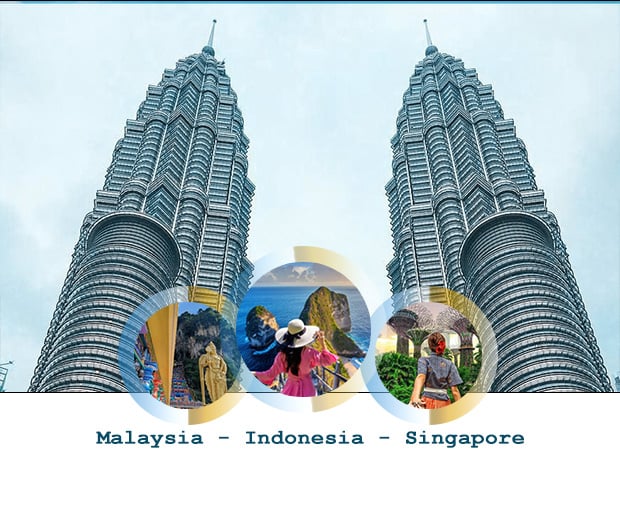 Du lịch Hè - Tour liên tuyến 3 nước - Malaysia - Indonesia - Singapore từ Sài Gòn 2025