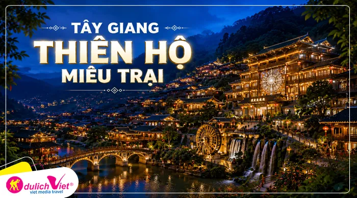 Tây Giang Thiên Hộ Miêu Trại - một trong những làng của người Miêu lớn nhất Trung Quốc.