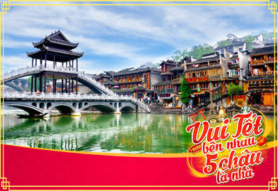 Du lịch Trương Gia Giới - Phượng Hoàng Cổ Trấn Tết Âm lịch bay Vietjet Air