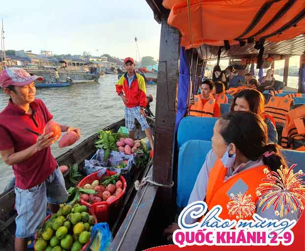 Du lịch miền Tây Lễ 2/9 - Tour Tiền Giang - Cần Thơ - KDL mùa Xuân từ Sài Gòn 2025