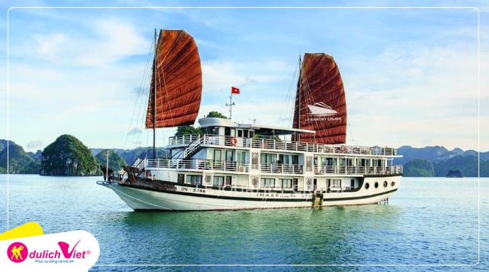 Du lịch Trải Nghiệm 3N2Đ Du thuyền Vịnh Hạ Long Le Journey 4 sao tư Sài Gòn 2025