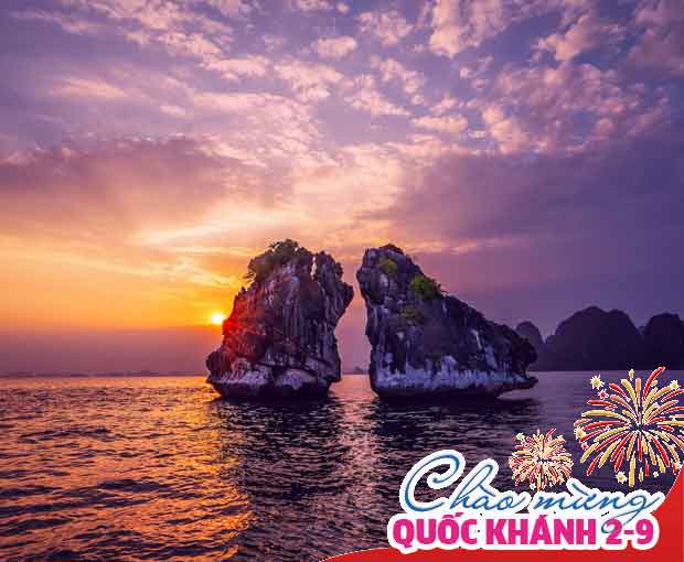Du lịch Lễ 2/9 - Tour Vịnh Hạ Long - Hang Sửng Sốt - Đảo Tiptop từ Sài Gòn 2025