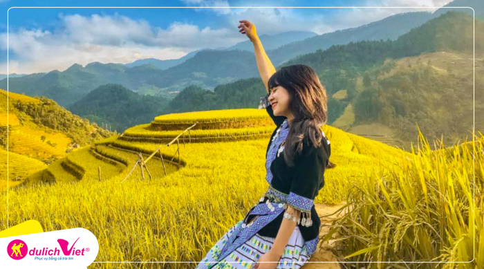 Du lịch Tây Bắc Mù Cang Chải - Hà Nội - Mộc Châu - Sơn La bay Vietnam Airlines 6N5Đ từ Sài Gòn 2025
