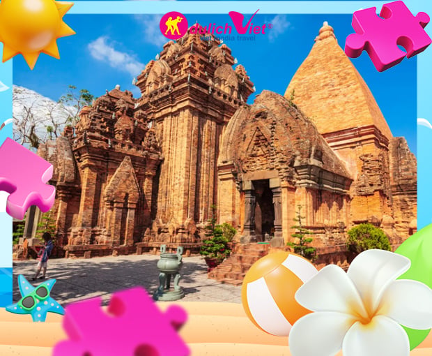 Du lịch Nha Trang Hè - Tháp Bà Ponagar - Chùa Long Sơn - Vinwonders - Du Ngoạn Đảo từ Sài Gòn 2025