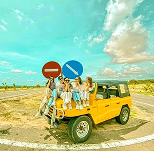 TOUR PHAN THIẾT 2N1Đ | BIỂN XANH - MŨI NÉ - HÒN RƠM - JEEP TOUR
