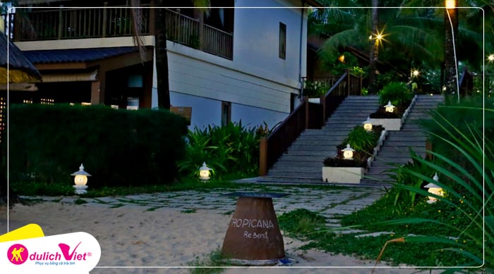 Combo du lịch Phú Quốc Khách Sạn Tropicana Tặng Tour Câu Mực