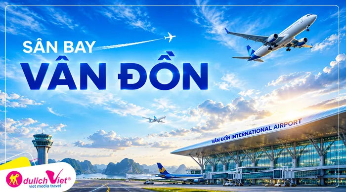 Sân bay Vân Đồn, Hướng Dẫn Viên đón đoàn di chuyển đến Hạ Long. 