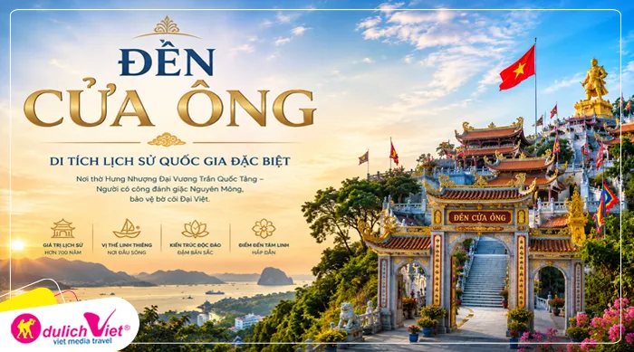 Đền Cửa Ông - một trong những ngôi đền có kiến trúc đẹp nhất Việt Nam.
