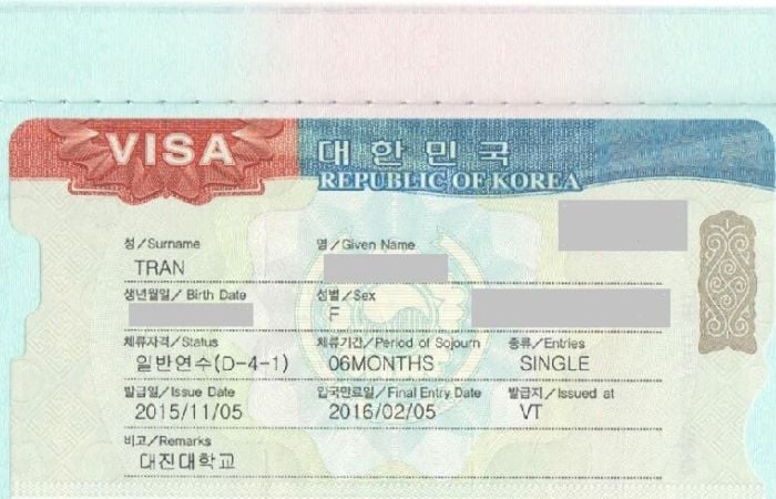 Hướng dẫn xin Visa D4 Hàn Quốc từ A–Z