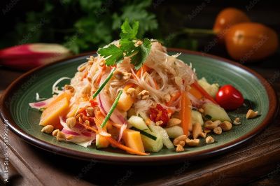 Điều chỉnh gia vị Som Tum