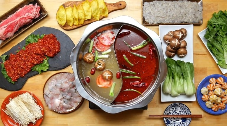 Món lẩu tứ xuyên chuẩn vị Trung Hoa