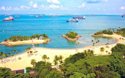 Bãi biển tuyệt đẹp ở Sentosa