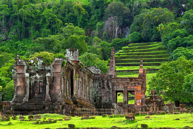 Di sản thế giới cổ kính Wat Phou ở Champasak, Lào