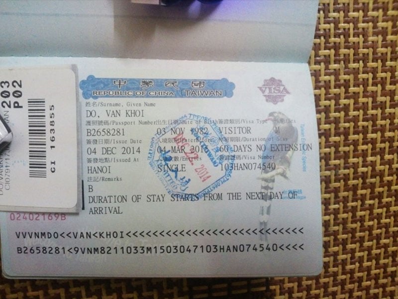 Đi du lịch Đài Loan có cần visa không