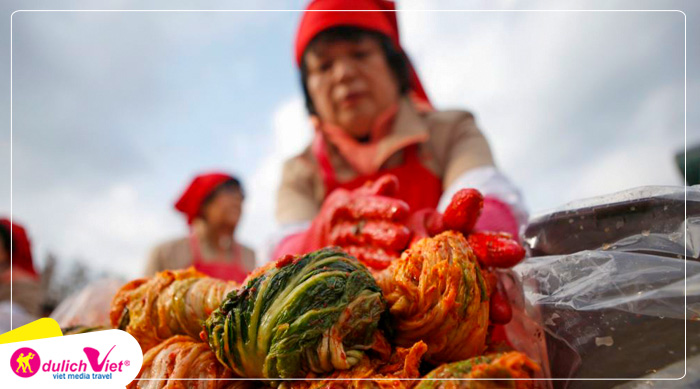 Trải nghiệm làm kimchi Hàn Quốc