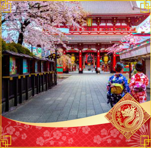 Du lịch Tết Nguyên Đán Tour Nhật Bản Osaka - Kyoto - Fuji - Tokyo từ Hà Nội 2025