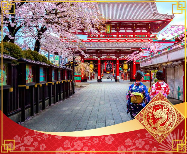 Du lịch Tết Nguyên Đán Tour Nhật Bản Osaka - Kyoto - Fuji - Tokyo từ Hà Nội 2025