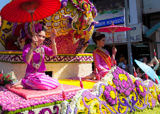 Lễ hội hoa ở Chiang Mai rực rỡ sắc màu