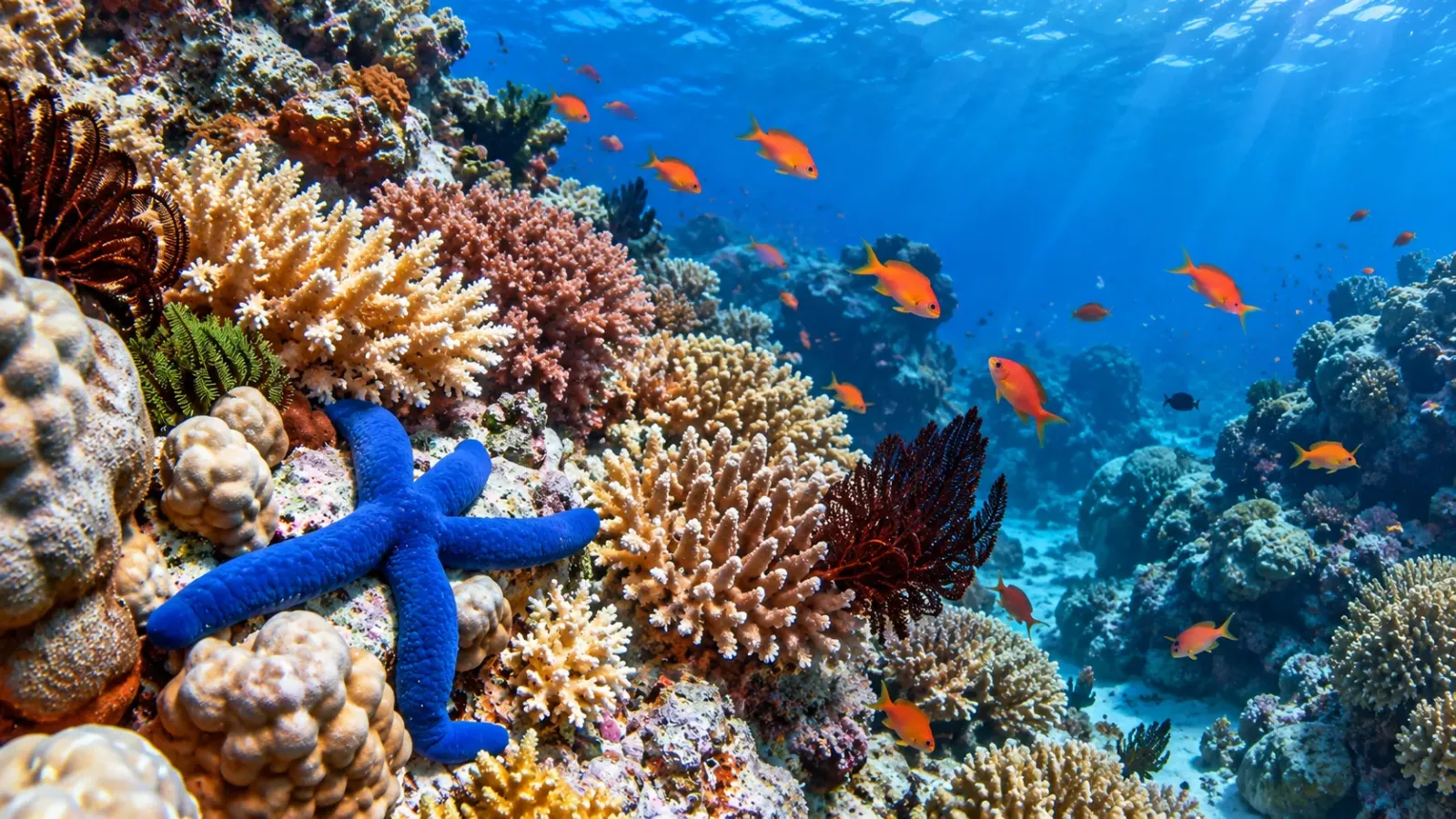 Rạn san hô và làn nước trong tại khu bảo tồn Coral Beach Eilat Israel
