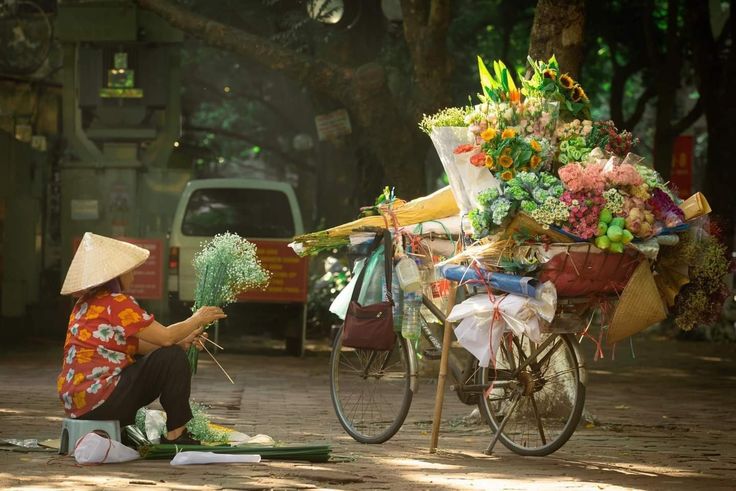 Xe hoa đầy lãng mạn dưới trời thu