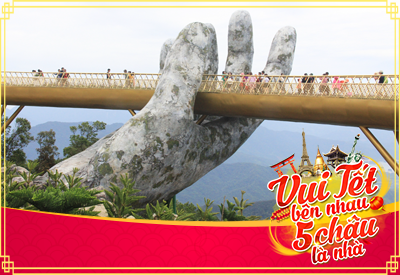 Tour Tết Giáp Thìn 2025 - Đà Nẵng - Bà Nà Hills - Bàn Tay Vàng 3 ngày từ Hà Nội