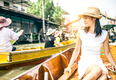 Du Lịch Thái Lan Free & Easy giá tốt đi chợ nổi Damnoen Saduak