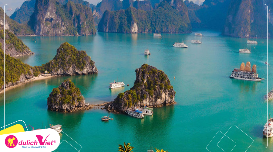 Du lịch Hạ Long 2 ngày ngủ tàu LA FIESTA CRUISES 4 sao khởi hành từ Hà Nội