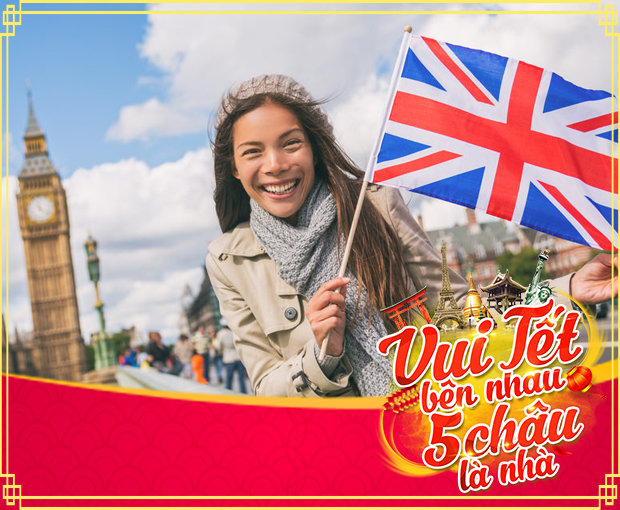Du lịch Châu Âu - Tour Anh Tết Âm Lịch 7 ngày 6 đêm khởi hành từ Hà Nội giá tốt