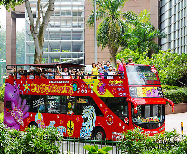 Vé tham quan Hop-on Hop-off Bus Tour Pass Singapore giá tốt 2025