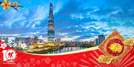 Du lịch Tết âm lịch 2025 Hàn Quốc Seoul - Everland - Đảo Nami - Tháp Namsan (N’seoul) từ Sài Gòn