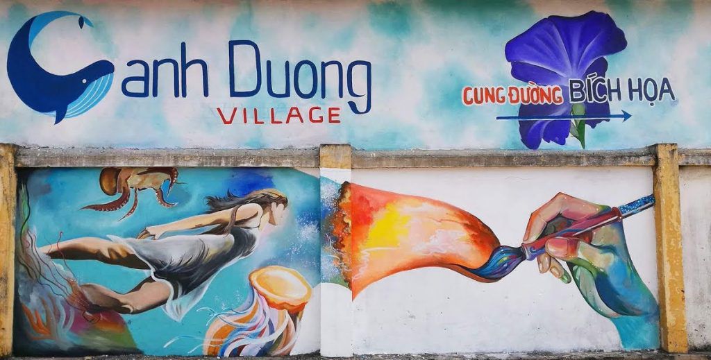 Làng bích họa Cảnh Dương đầy màu sắc