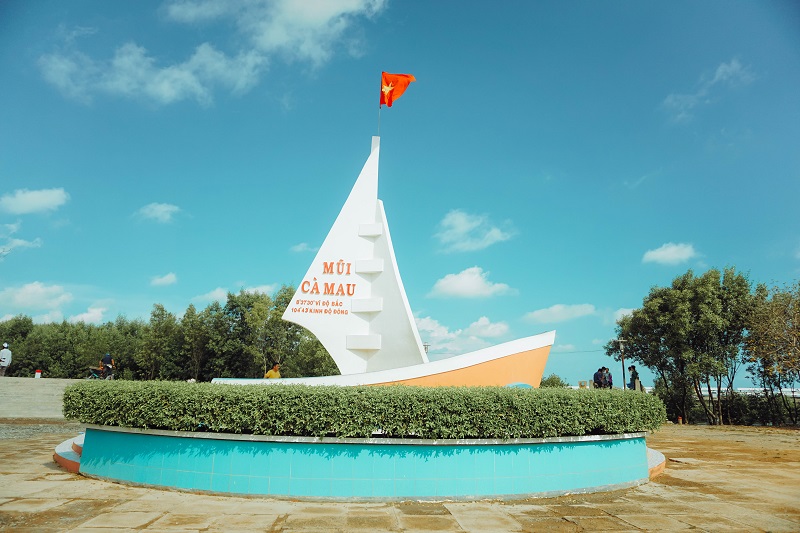 Cột mốc của đất nước tại Cà Mau