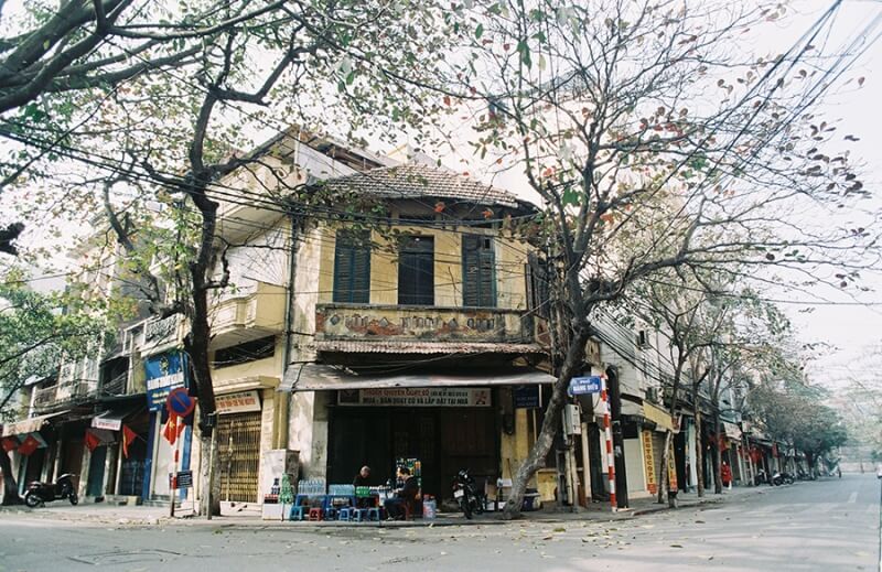 Khung cảnh phố cổ Hà Nội vào mùa thu