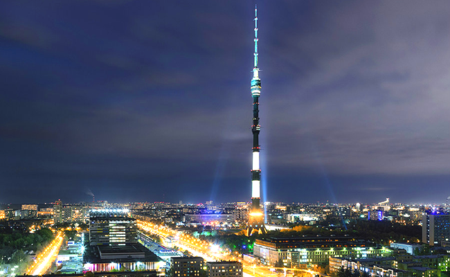 Tháp Ostankino nhìn từ xa